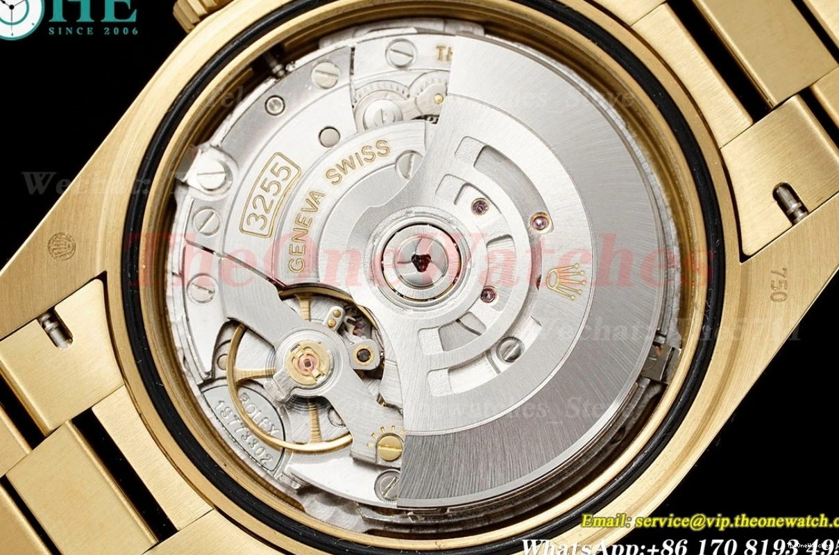 JDF (Gain Black 228238 YG DayDate VR3255 Dial V4 Textured 40mm YG Weight) 1204